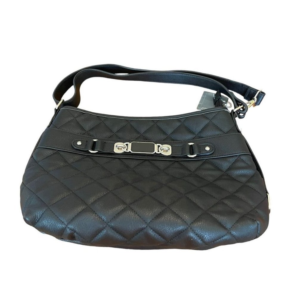 Covington Twist It Up Convert Black Handbag Purse Interior Pockets New